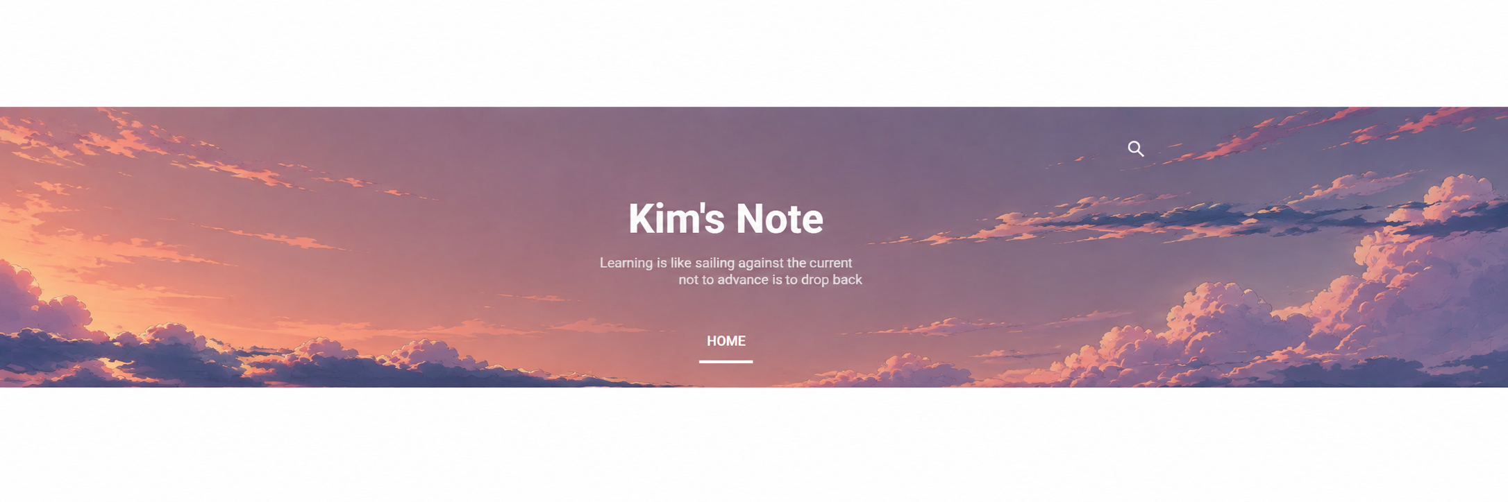 動漫風 Kim's Note 網站畫面